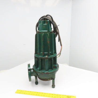 Zoeller 7110-0108 J7110-A 200V 3Ph 3Hp 3450 RPM Sewage Trash Grinder Pump