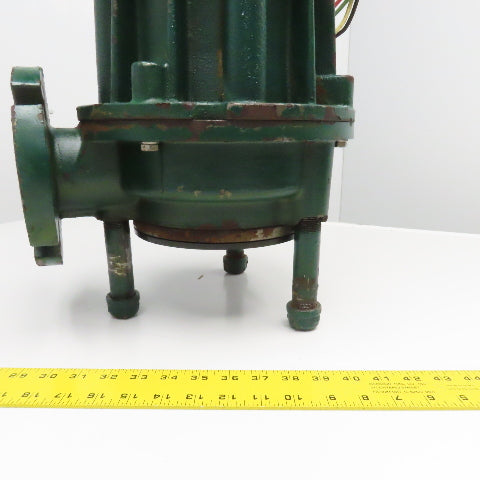 Zoeller 7110-0108 J7110-A 200V 3Ph 3Hp 3450 RPM Sewage Trash Grinder Pump