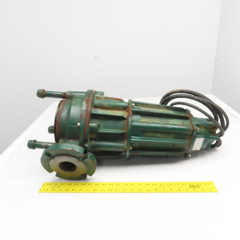 Zoeller 7110-0108 J7110-A 200V 3Ph 3Hp 3450 RPM Sewage Trash Grinder Pump