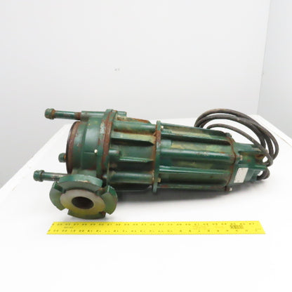 Zoeller 7110-0108 J7110-A 200V 3Ph 3Hp 3450 RPM Sewage Trash Grinder Pump