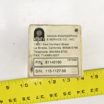 Amada 81140190 Laser Focus Lens 1.1" Diam.  X FL 2.5" ET 0.160"