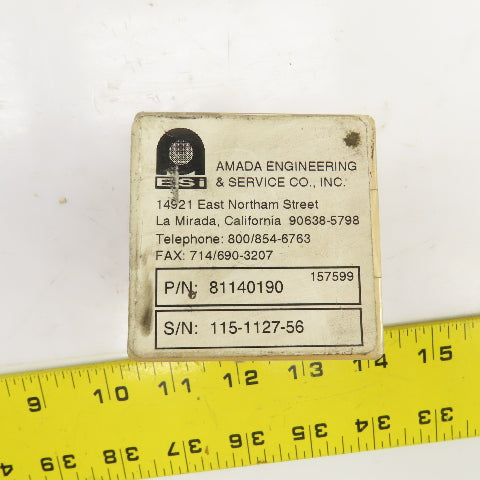 Amada 81140190 Laser Focus Lens 1.1" Diam.  X FL 2.5" ET 0.160"