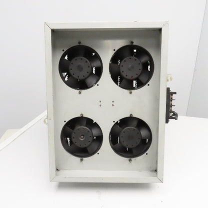 8OhmJ 16OhmJ 300V Multi Value Wire Wound Resister Bank W/ Cooling Fans