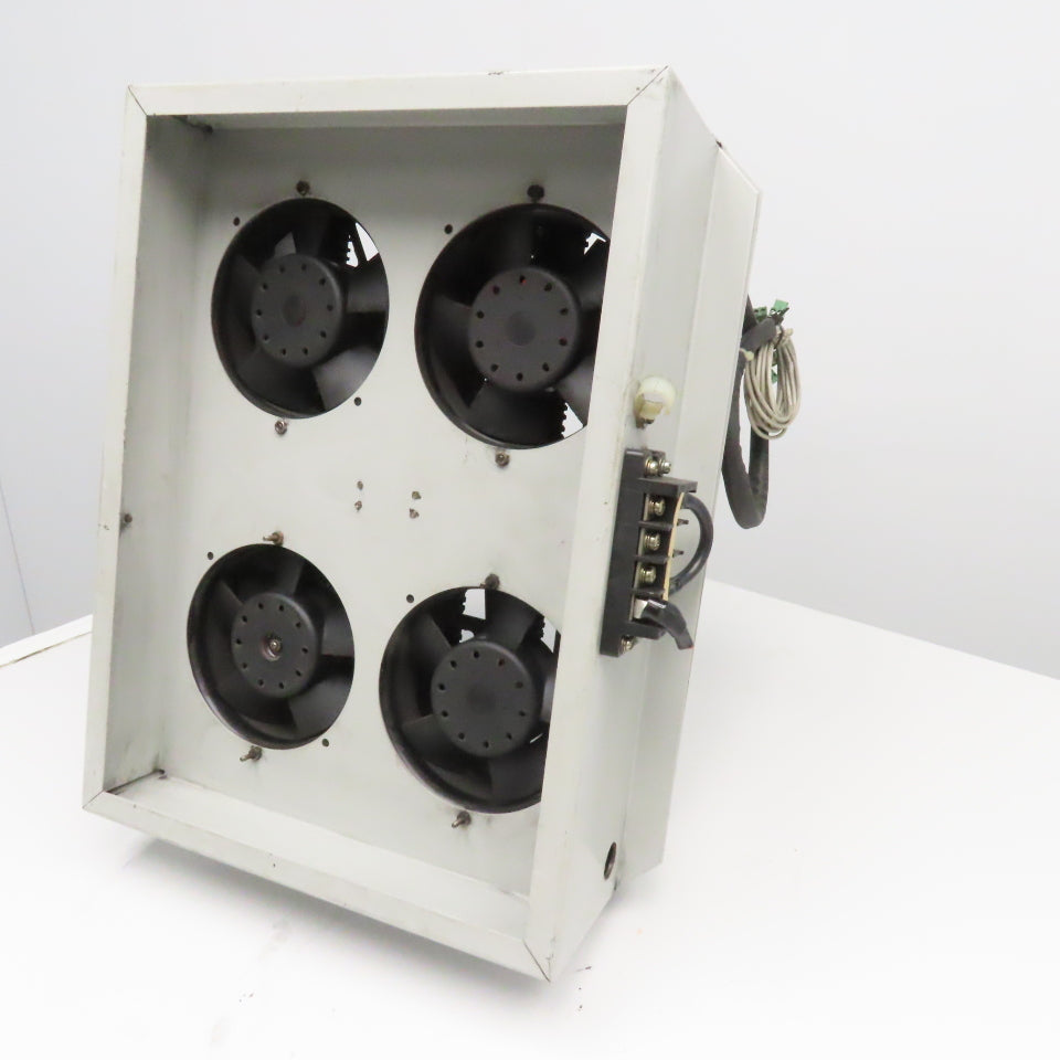 8OhmJ 16OhmJ 300V Multi Value Wire Wound Resister Bank W/ Cooling Fans