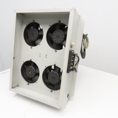 8OhmJ 16OhmJ 300V Multi Value Wire Wound Resister Bank W/ Cooling Fans