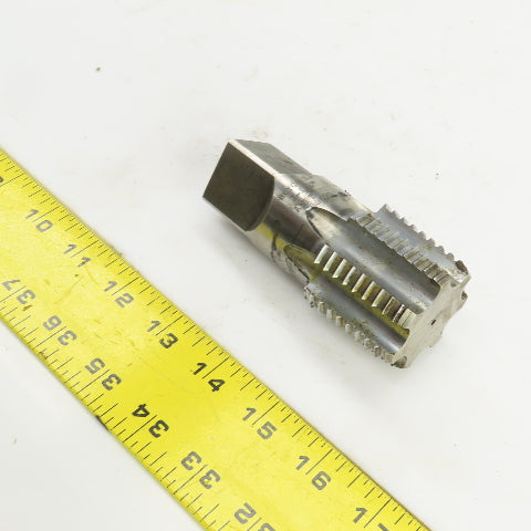 Royco 1-1/2" NPT HS Straight 7 Flute Pipe Tap 4" OAL 1-1/8" Shank