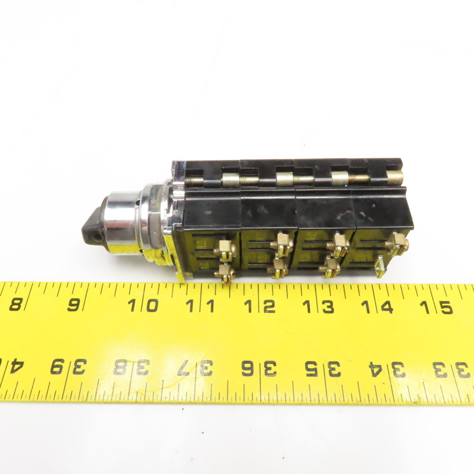 Cutler Hammer 10250T 3 Position 600V 250VDC 4 N/O 4 N/C Contacts