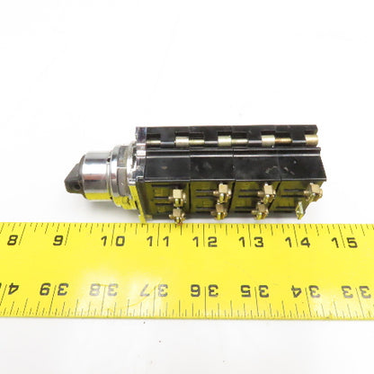Cutler Hammer 10250T 3 Position 600V 250VDC 4 N/O 4 N/C Contacts