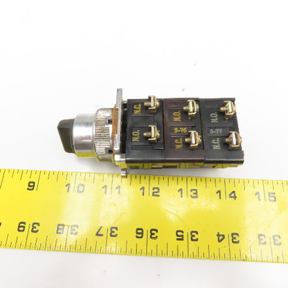 Cutler Hammer 10250T 3 Position 600V 250VDC 3 N/O 3 N/C Contacts