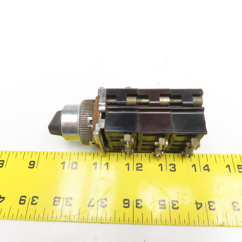 Cutler Hammer 10250T 3 Position 600V 250VDC 3 N/O 3 N/C Contacts