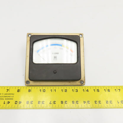 Heald 7090852 Percent Of Load Current Analog Ammeter Panel Meter 0-150% Load