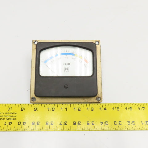 Heald 7090852 Percent Of Load Current Analog Ammeter Panel Meter 0-150% Load