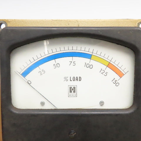 Heald 7090852 Percent Of Load Current Analog Ammeter Panel Meter 0-150% Load