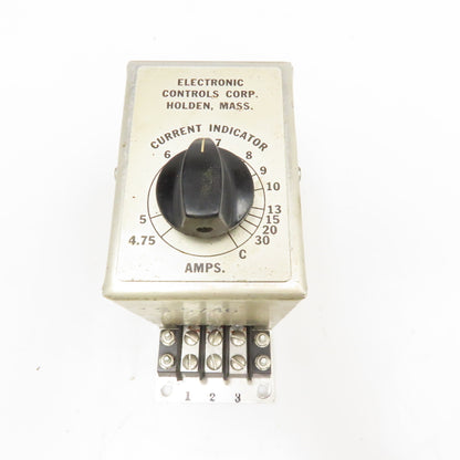 Electrical Controls Corp S-5746 Current Indicator 4.75-30 Amps