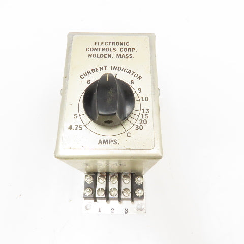 Electrical Controls Corp S-5746 Current Indicator 4.75-30 Amps