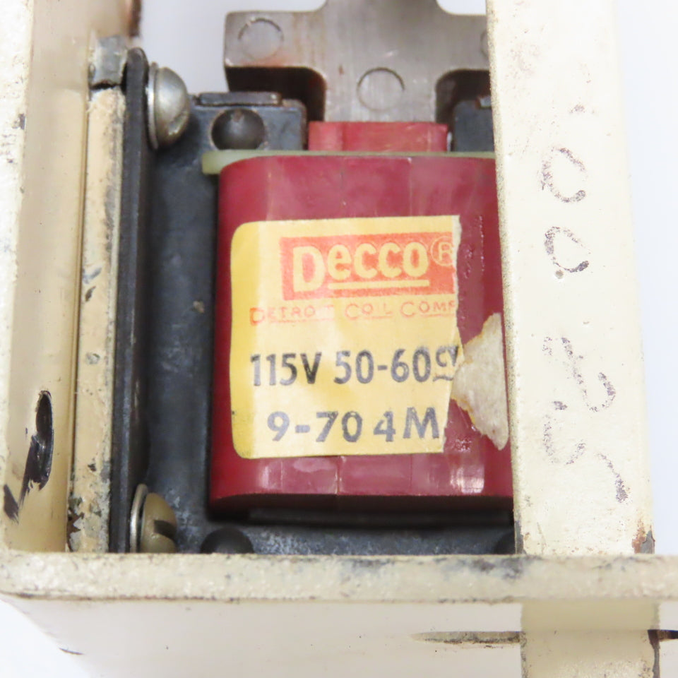 Decco 9-704M 115V 50/60Hz Coil Interlock Assembly