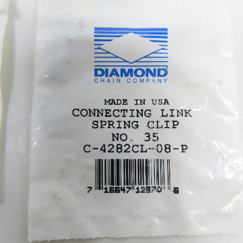 Diamond Chain C-4282CL-08-P No. 35 Connecting Link Spring Clip Lot Of 3