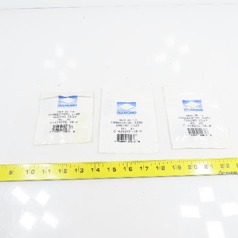 Diamond Chain C-4282CL-08-P No. 35 Connecting Link Spring Clip Lot Of 3