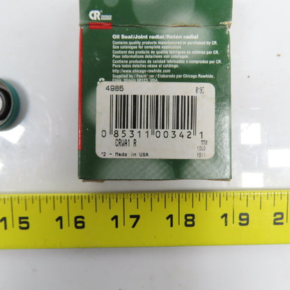 Chicago Rawhide 4985 Oil Seal Joint Radial Lot Of 1 ODx1/2 ID x 1/4" Thick Lot/2