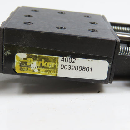 Parker 4002 003280801 Manual Linear Positioning Stage Ball Bearing