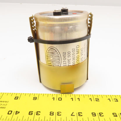 Sangamo 117-0453 Type 500 60,000 MFD 25VDC -10+500% Capacitor