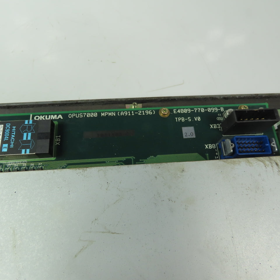 Okuma E0105-566-103-2 MPN7000 CNC Machine Operator Control Panel