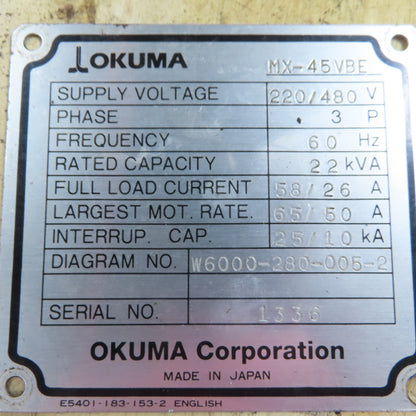 Okuma 1911-2242-113-040 FUB-P4R2 Servo Drive Controller Module Card Ver. 2.0