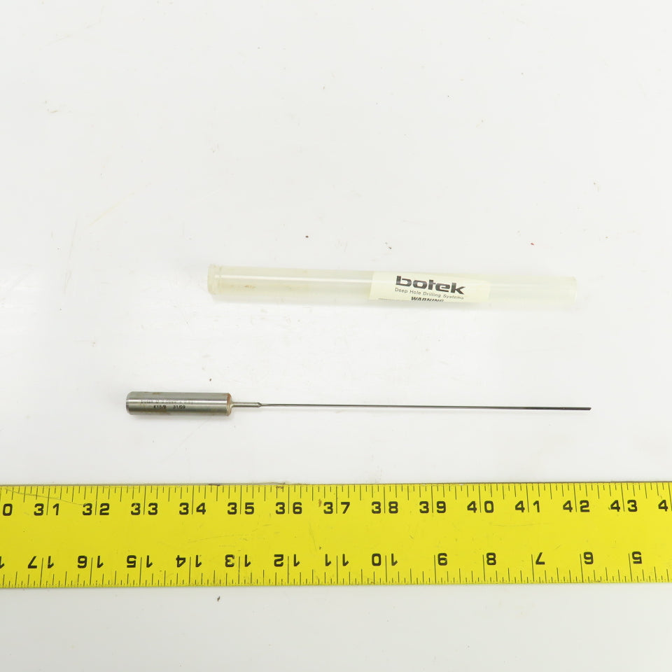 Botek K15/B 0.068"x9.84" x 1/2" Deep Hole Coolant Fed Gun Drill Single Flute