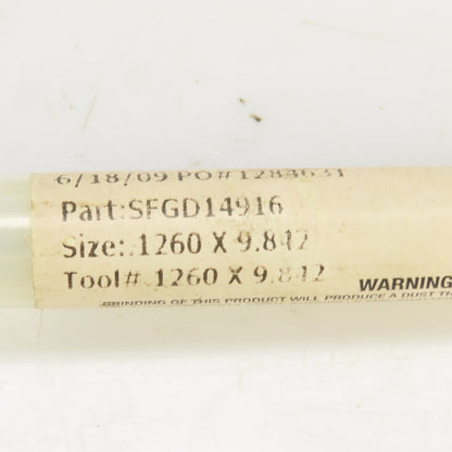 Drill Masters 0.1260 x 9.842"x 1/2" Deep Hole Coolant Fed Gun Drill Single Flute