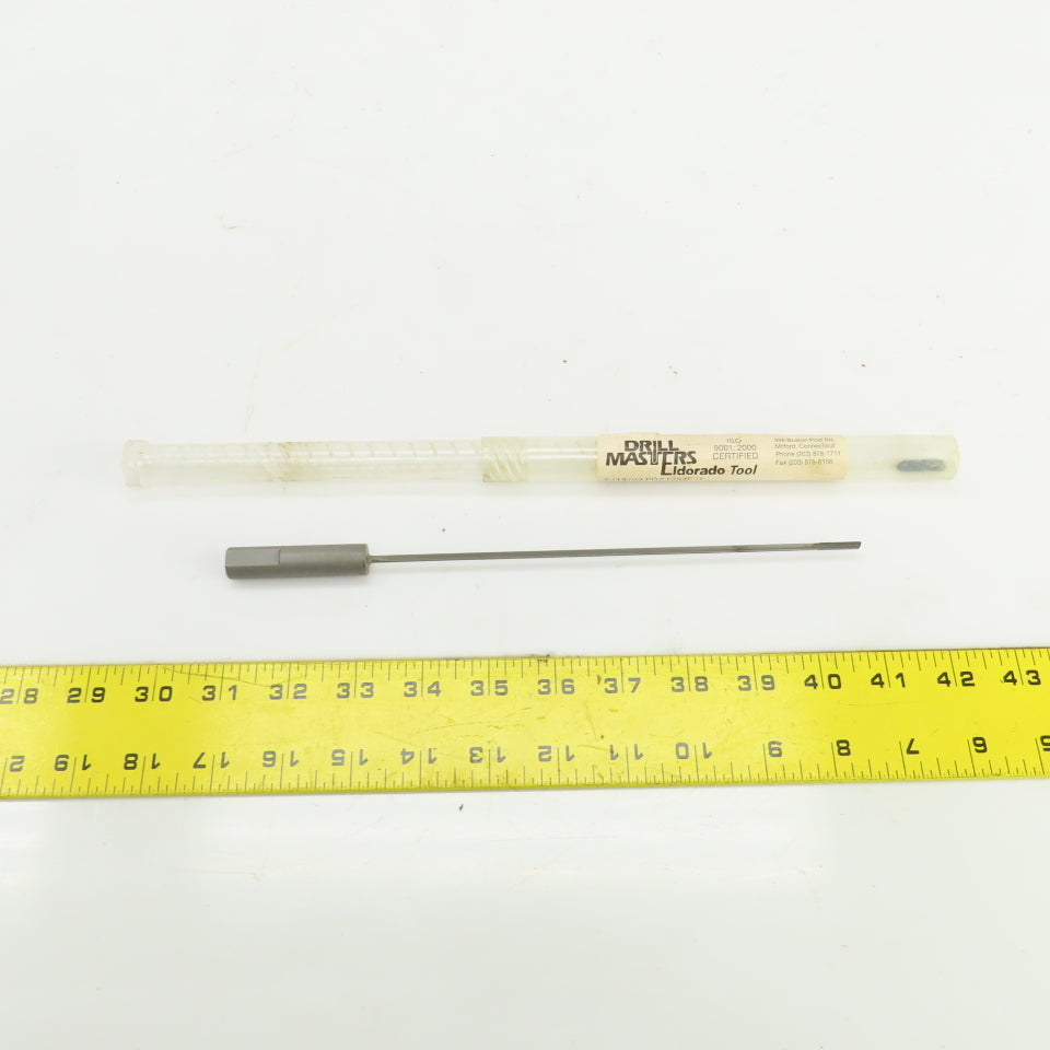 Drill Masters 0.1260 x 9.842"x 1/2" Deep Hole Coolant Fed Gun Drill Single Flute