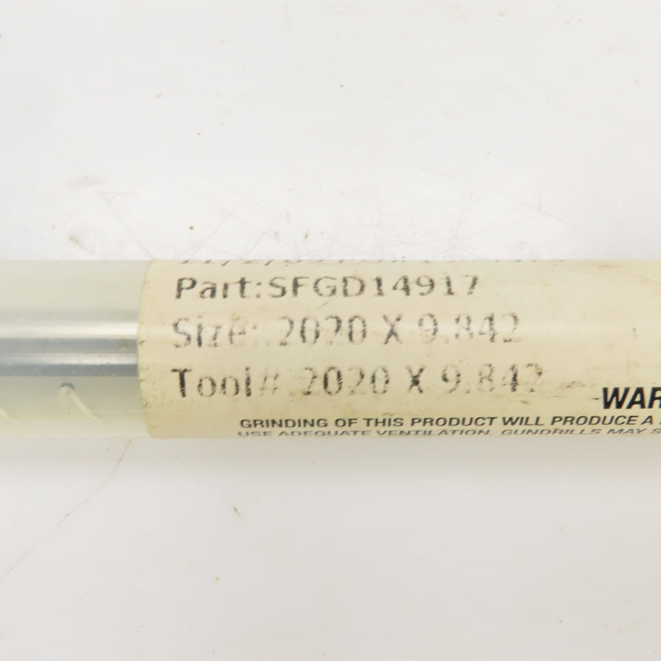 Drill Masters 0.2020 x 9.842"x 1/2" Deep Hole Coolant Fed Gun Drill Single Flute