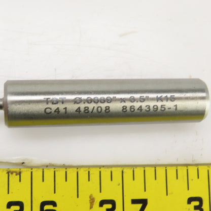 TBT K15 0.689 x 6.5"x 1/2" Deep Hole Coolant Fed Gun Drill Single Flute