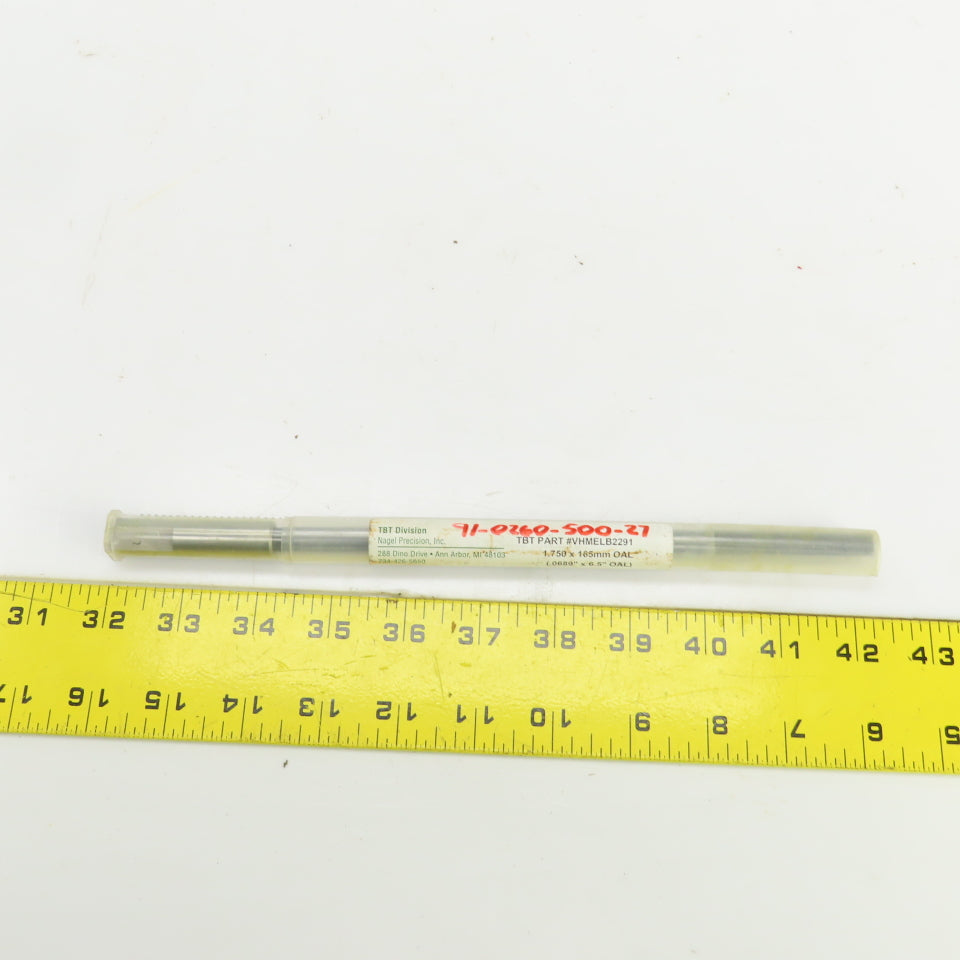 TBT K15 0.689 x 6.5"x 1/2" Deep Hole Coolant Fed Gun Drill Single Flute