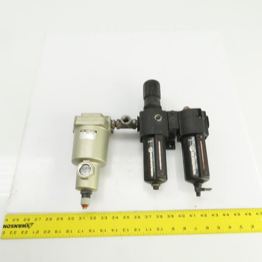 Norgren B74G-3AK-AD3-RMN Pneumatic Regulator Filter Lubricator 250PSIG 3/8" NPT