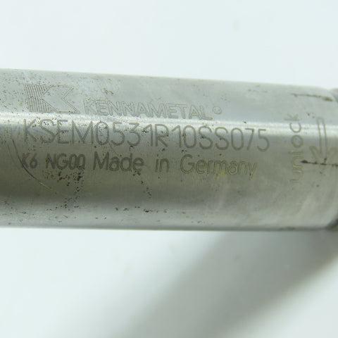 Kennametal KSEM0531R10SS075 .5313" 17/32" Modular Indexable Drill Bit 3/4" Shank