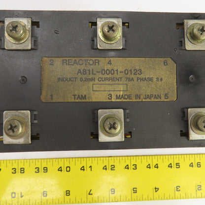Fanuc A81L-0001-0123 3 Phase Reactor 0.2mH 75A