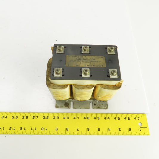 Fanuc A81L-0001-0123 3 Phase Reactor 0.2mH 75A