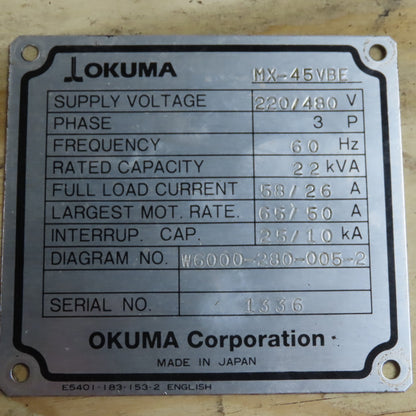 Fuji SC-2SN & SC-3N Shorting Contactor Assembly 	Remove From an Okuma MX-45VBE