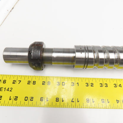 Hiwin S1101JX-3 40mm Single Start Ball Screw & Nut 27-1/2" Screw Length 39" OAL