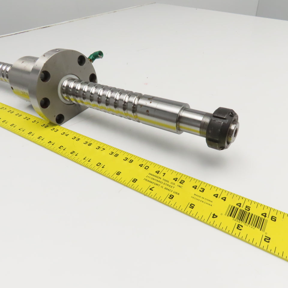 Hiwin S1101JX-3 40mm Single Start Ball Screw & Nut 27-1/2" Screw Length 39" OAL