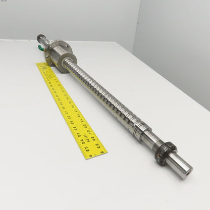 Hiwin S1101JX-3 40mm Single Start Ball Screw & Nut 27-1/2" Screw Length 39" OAL
