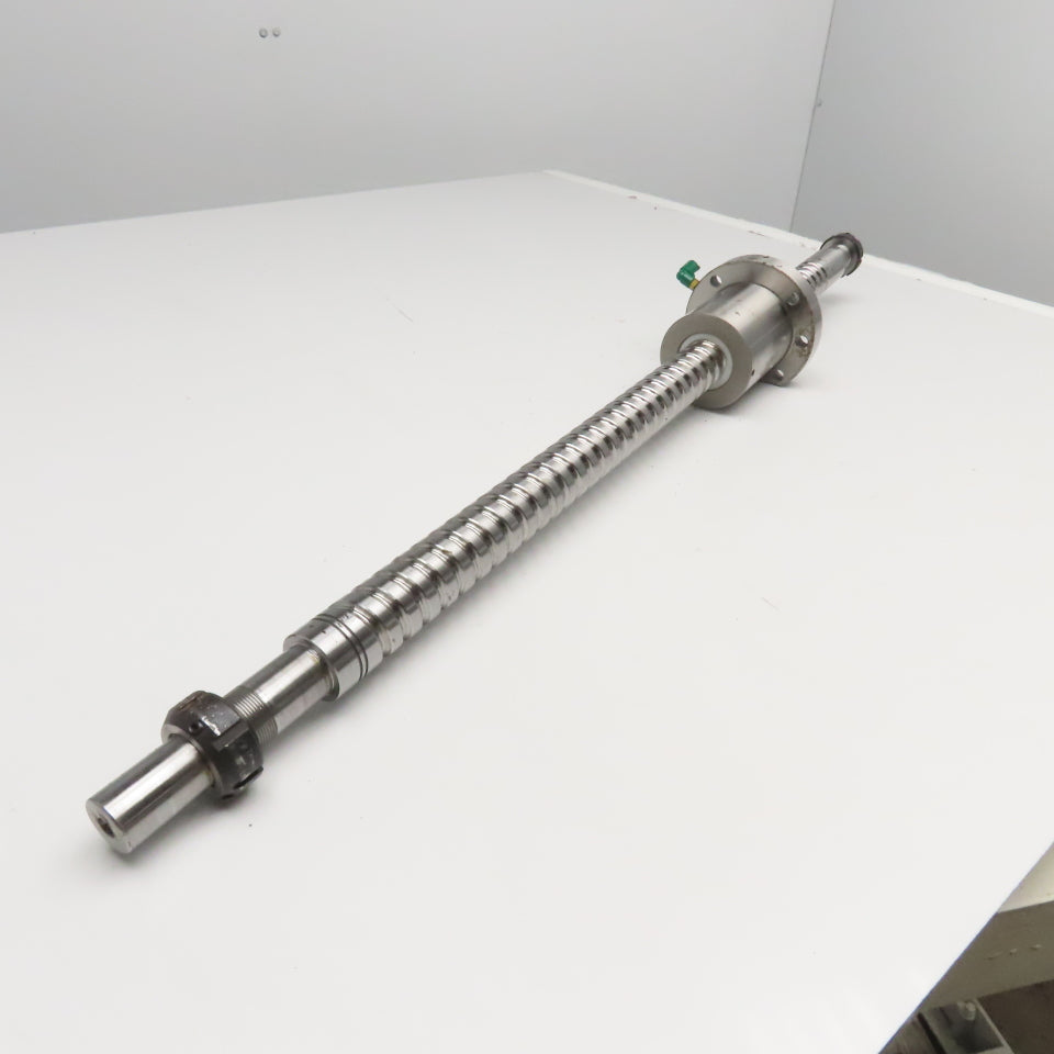 Hiwin S1101JX-3 40mm Single Start Ball Screw & Nut 27-1/2" Screw Length 39" OAL