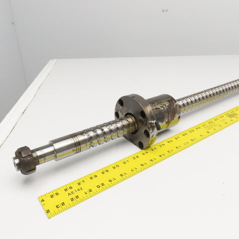 Hiwin S1101JX-3 40mm Single Start Ball Screw & Nut 35" Screw Length 45" OAL