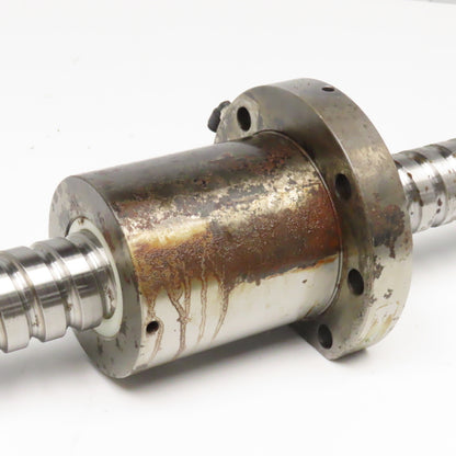 Hiwin S1101JX-3 40mm Single Start Ball Screw & Nut 35" Screw Length 45" OAL