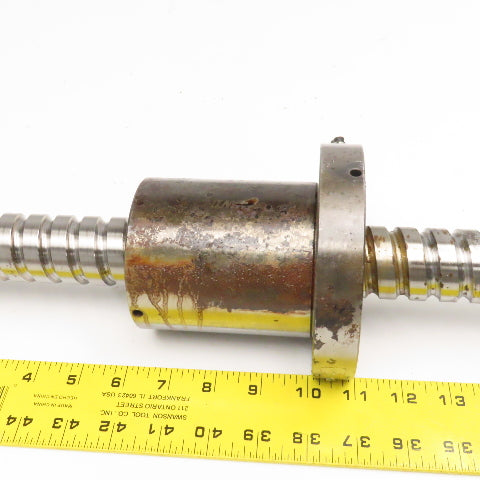 Hiwin S1101JX-3 40mm Single Start Ball Screw & Nut 35" Screw Length 45" OAL