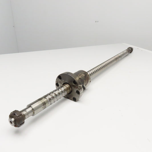 Hiwin S1101JX-3 40mm Single Start Ball Screw & Nut 35" Screw Length 45" OAL