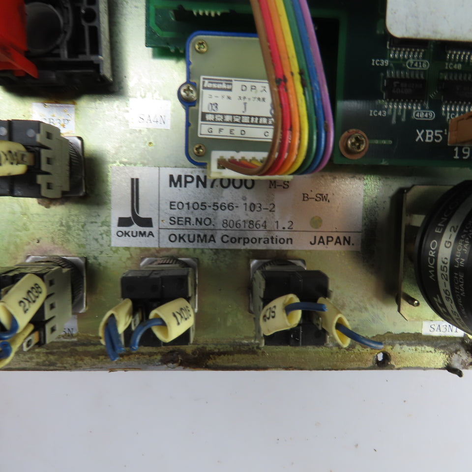 Okuma MX-45VBE E0105-566-103-2 Vertical Machining Center Operator Control Panel