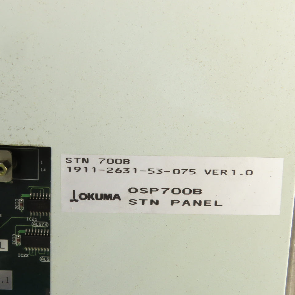 Okuma OSP-U10M OSP700B 1911-2631-53-075 Operator Control STN Panel Ver 1.0