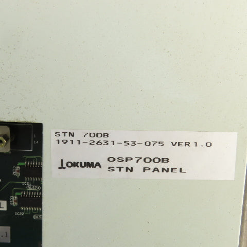 Okuma OSP-U10M OSP700B 1911-2631-53-075 Operator Control STN Panel Ver 1.0