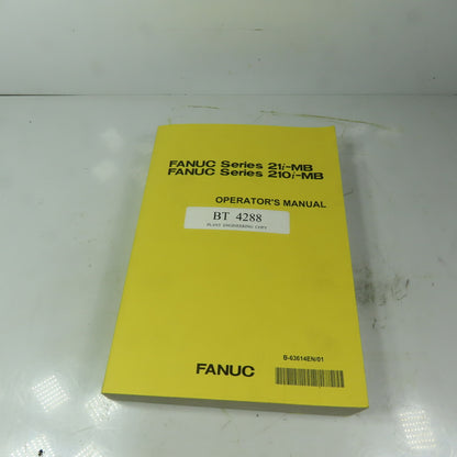 Fanuc B-63614EN/01 Series 21i-MB, 210i-MB Operator's Manual